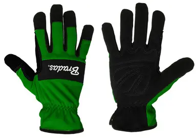 Bradas Gants de travail verde, noir/vert, XXL