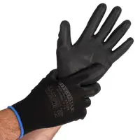 HYGOSTAR Gant à mailles fines BLACK ACE, M, noir