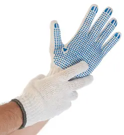 HYGOSTAR Gant à mailles épaisses STRUCTA I, XL, blanc