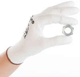 HYGOSTAR Gant à mailles fines Ultra Flex Finger, S, blanc
