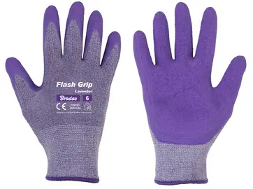 Bradas Gants de jardinage femme Flash Grip Lavender, S