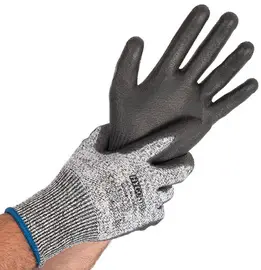 HYGOSTAR Gant anti-coupures CUT SAFE, L, gris/noir