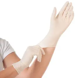 HYGOSTAR Gants en latex "GRIP", S, blanc