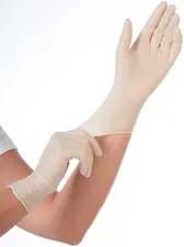 HYGONORM Gant en latex "SKIN LIGHT", XL, blanc, poudré