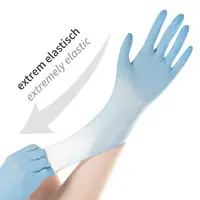 HYGOSTAR Gant en nitrile SAFE SUPER STRETCH, L, bleu