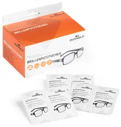 DURABLE Lingette nettoyante pour lunettes, paquet de 100