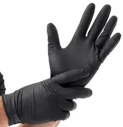 HYGOSTAR Gant en nitrile "POWER GRIP", L, noir