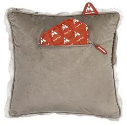 Montandor Coussin chauffant avec Heat Pad, peluche, taupe