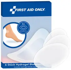 FIRST AID ONLY Pansement anti-ampoules, transparent, 6