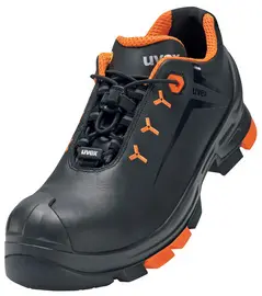 uvex 2 Chaussures basses S3 SRC, T. 45, noir/orange
