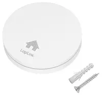 LogiLink Détecteur de fumée, extra plat, 85 db, blanc
