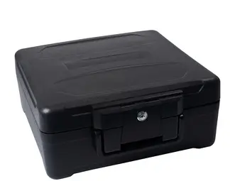 pavo Caissette à documents ignifuge, 11 litres, noir