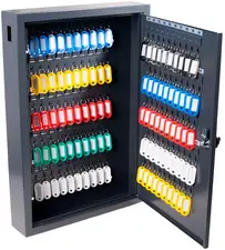 pavo Armoire à clés Deluxe, pour 100 clés, gris foncé