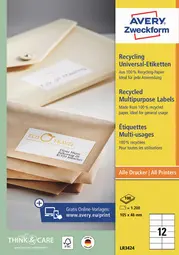 AVERY Zweckform Étiquette multi-usage recyclée