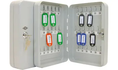 WEDO Armoire à clés pour 36 clés, gris clair