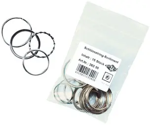 WEDO Anneaux porte-clé en métal, en sachet