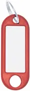 WEDO Porte-clés avec anneau, diamètre: 18 mm, rouge