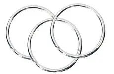 WEDO Anneaux porte-clés en métal, diamètre: 20 mm