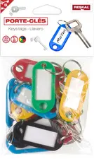 RESKAL Porte-clés avec anneau, diamètre: 18 mm, assorti