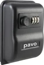 pavo Boîte à clés robuste, pour 1 trousseau, noir mat