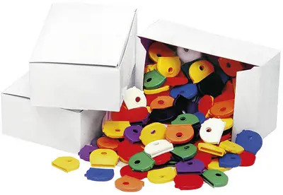 WEDO Protections rondes pour clés, carton de 100 pièces