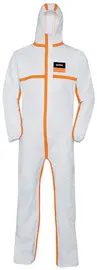 uvex Combinaison de protection jetable 4B, 3XL, blanc/orange