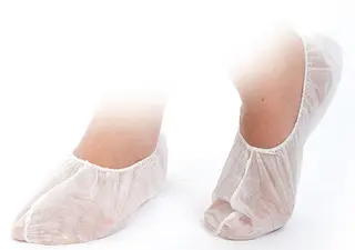 HYGOSTAR Chaussettes jetables, taille: 43 - 50, blanc