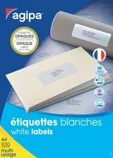 agipa Etiquette d'expédition, opaque, 199,6 x 143,5 mm