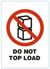 rillprint Étiquette "DO NOT TOP LOAD