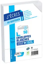 GPV Enveloppes, DL, 110 x 220 mm, sans fenêtre, blanc