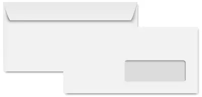 Clairefontaine Enveloppes DL, 110 x 220 mm, blanc