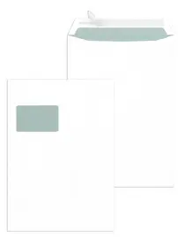 MAILmedia Versandtasche Offset weiß, C4, mit Fenster