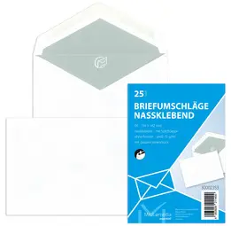 MAILmedia enveloppe Offset, C6, sans fenêtre, gommé, blanc