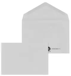 MAILmedia Enveloppes C6, collage humide, recyclé, gris