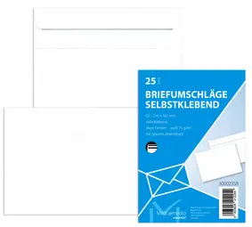 MAILmedia enveloppe offset, DL, sans fenêtre, blanc