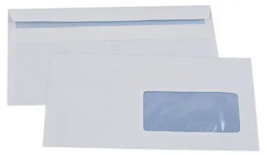 GPV Enveloppes ECO, DL 110 x 220 mm, avec fenêtre, blanc