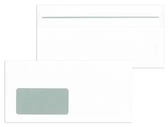 MAILmedia Briefumschläge DIN Lang, selbstklebend,mit Fenster