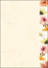 sigel Papier à motif, A4, 90 g/m2, motif "Flowerstyle
