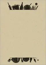 sigel Papier Design "Kitchen utensils", A4, 100 g/m2