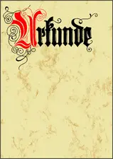 sigel Design-Papier, DIN A4, Motiv "Urkunde Calligraphie