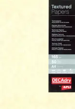 agipa Papier structuré, A4, 165 g/m2, parchemin champagne