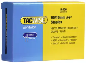 TACWISE Agrafes étroites 90/30 mm galvanisées, 5.000 pièces