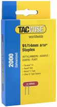 TACWISE Agrafes étroites 91/14 mm galvanisées, 2.000 pièces