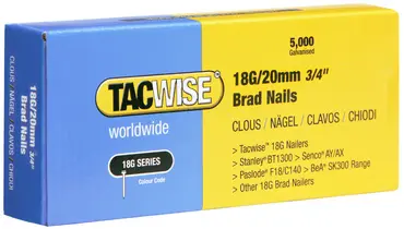 TACWISE Clous 18G/50 mm, 5.000 pièces