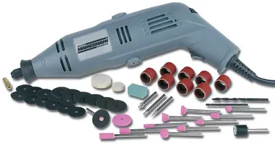 BRÜDER MANNESMANN Kit machine à poncer rapide, 50 pièces