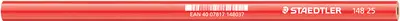 STAEDTLER Crayon de charpentier, ovale, marron rouge