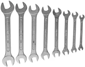 BRÜDER MANNESMANN Jeu de clé à fourche, 8 pièces
