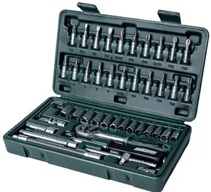 BRÜDER MANNESMANN Jeu de douilles 1/4", 46 pièces