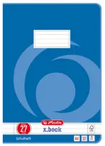 herlitz Cahier x.book, A4, linéature 27 / ligné