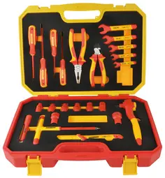 BRÜDER MANNESMANN Boîte à outils VDE, 24 pièces, en coffret